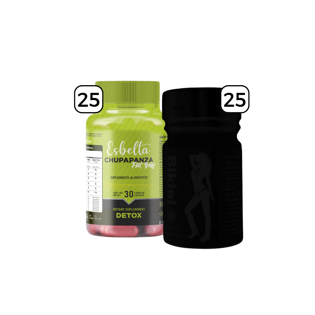 25 Detox + 25 (Quemador a elegir)