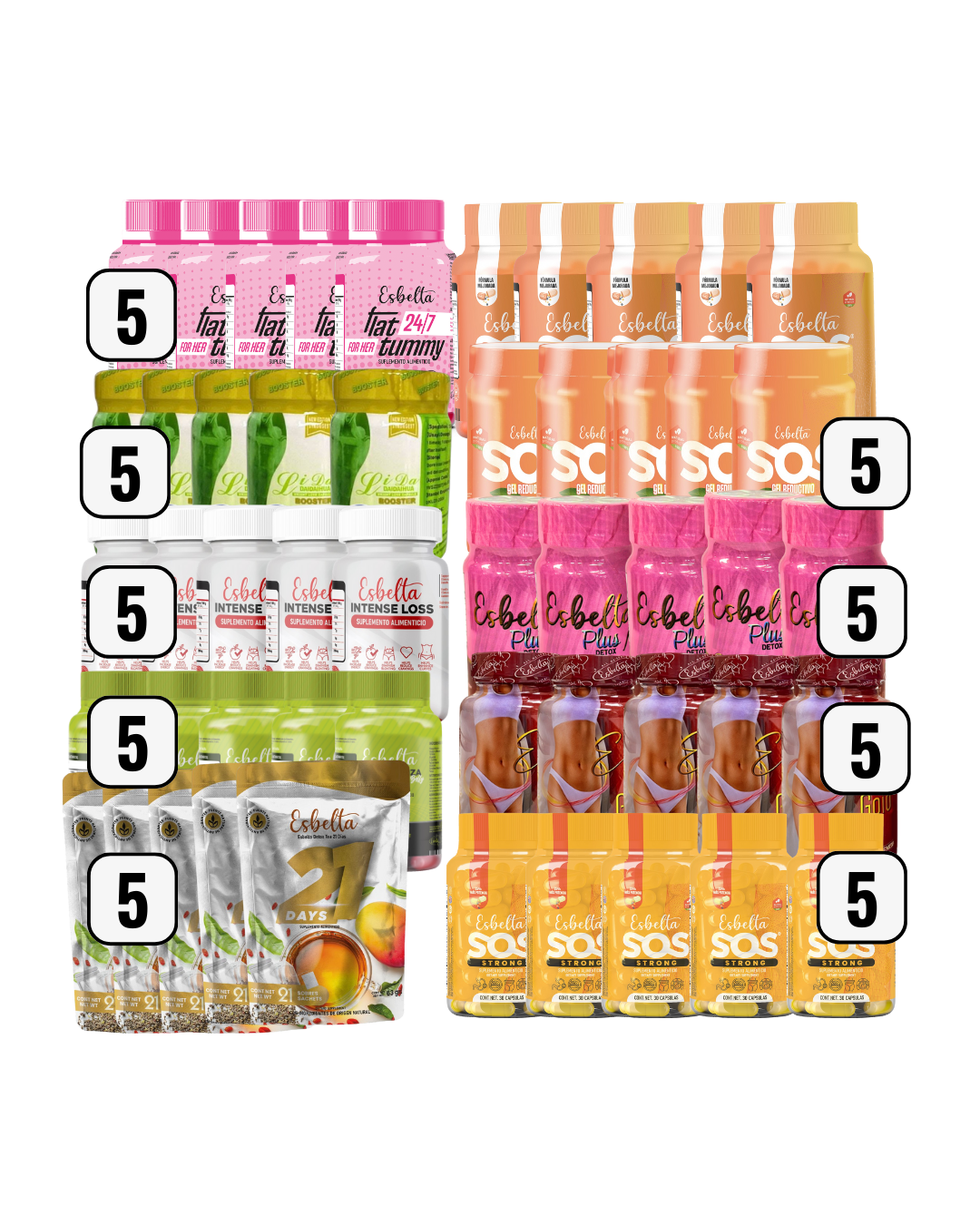 50 Pack - Esbelta Varios