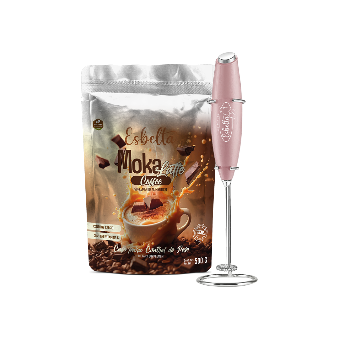 3 Pack - Moka Latte Coffee Esbelta (Gratis 1 Batidor)