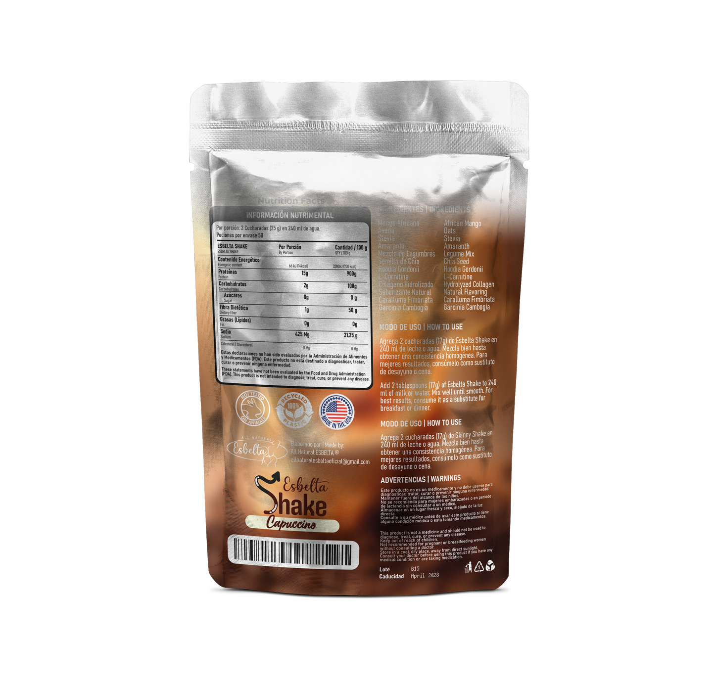 3Pack - Malteada Esbelta (Gratis 1 Batidor)