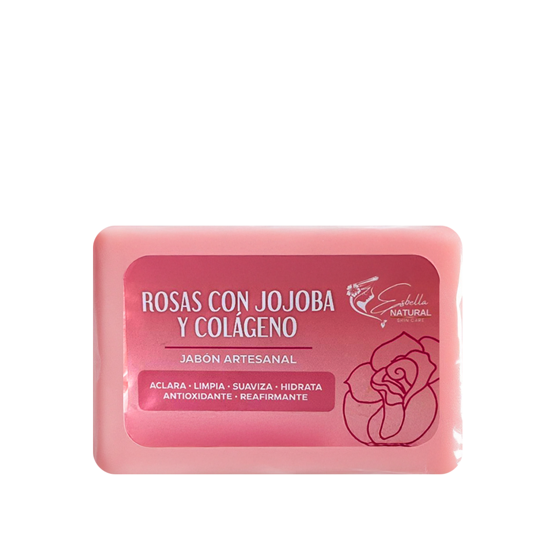 Jabón Rosas con jojoba y colágeno