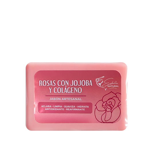 Jabón Rosas con jojoba y colágeno